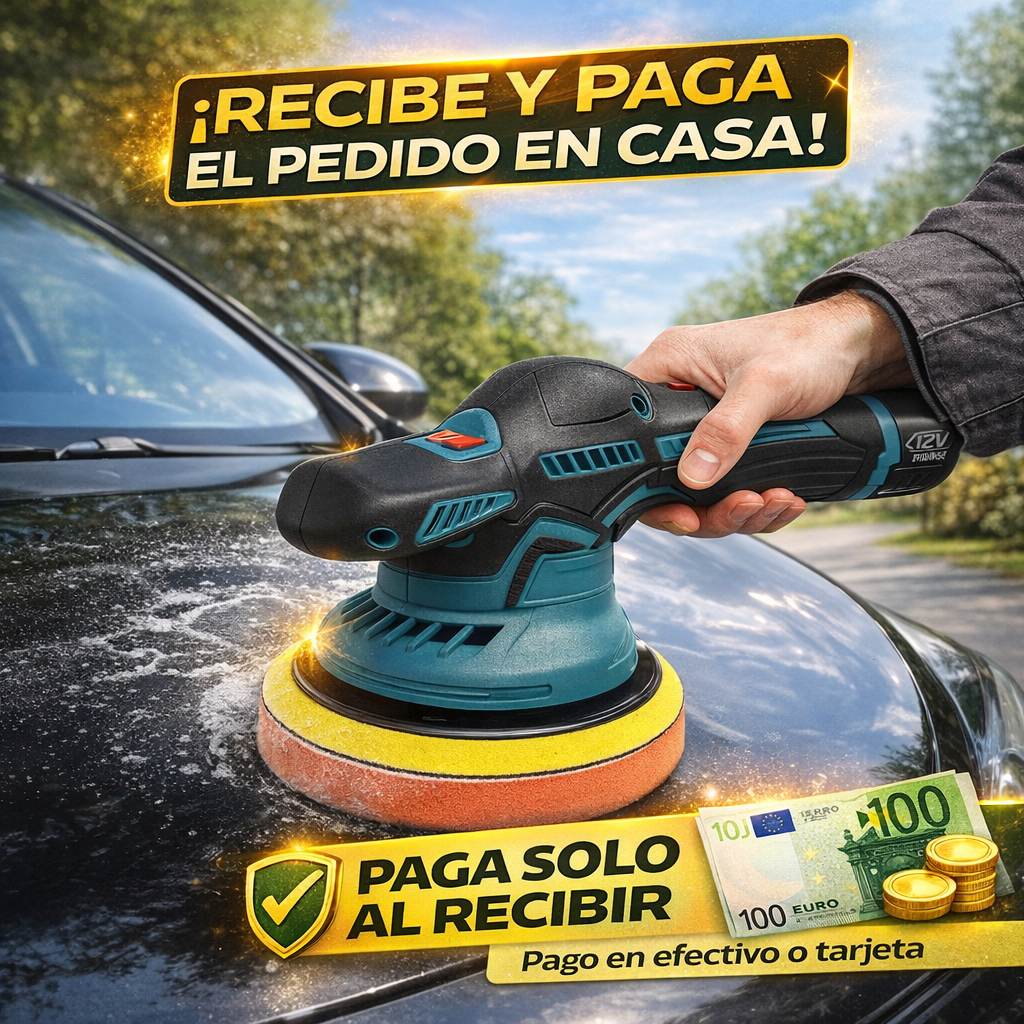 Pulidora Inalámbrica Profesional para Coche 12V