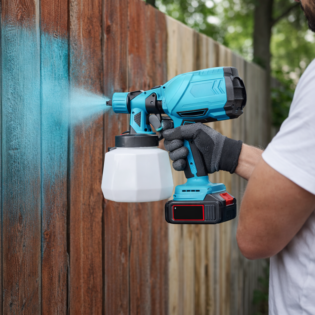 Pistola de Pintura Eléctrica Inalámbrica con 2 Baterías – Resultados Profesionales en Casa