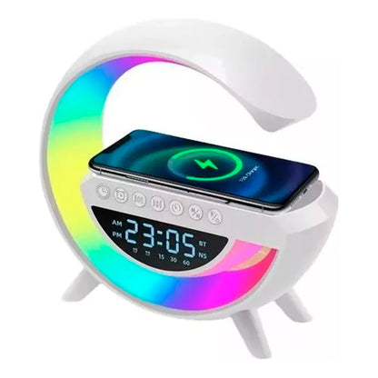Mini altavoz Bluetooth 3 en 1 con cargador inalámbrico y lámpara LED
