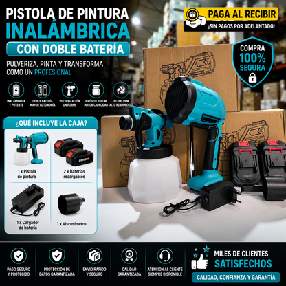 Pistola de Pintura Inalámbrica