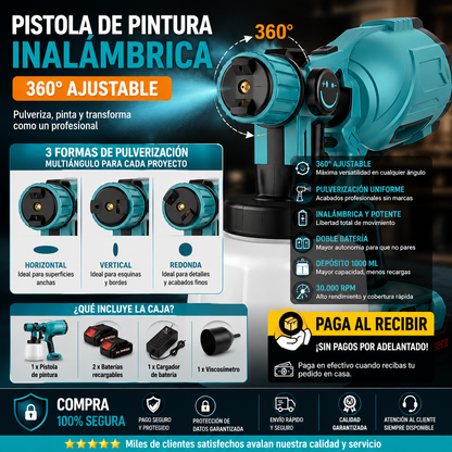 Pistola de Pintura Inalámbrica