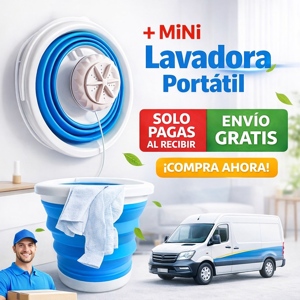 Mini Lavadora Portátil – La forma más práctica de lavar tu ropa en cualquier lugar