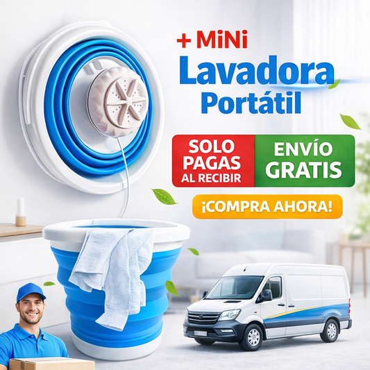Mini Lavadora Portátil – La forma más práctica de lavar tu ropa en cualquier lugar
