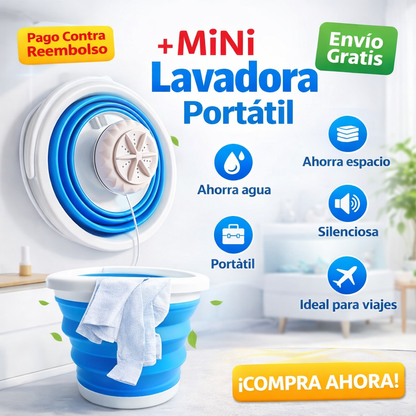 Mini Lavadora Portátil – La forma más práctica de lavar tu ropa en cualquier lugar