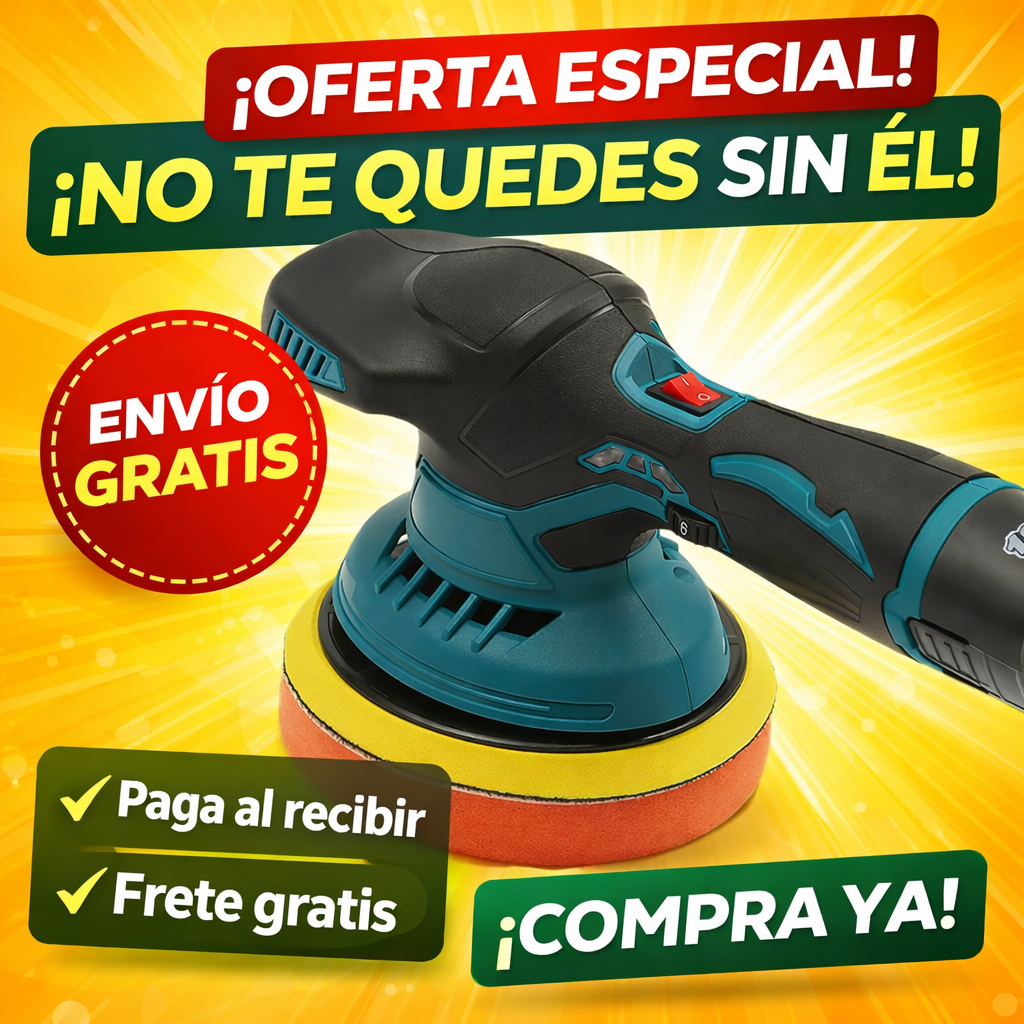Pulidora Inalámbrica Profesional para Coche 12V