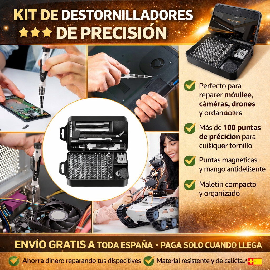 Juego de destornilladores de precisión 152 en 1