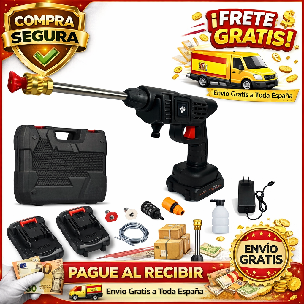 Pistola  alta presión profesional portátil doble bateria