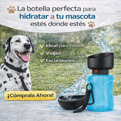 Botella de Agua Plegable para Mascotas – Hidratación práctica en cualquier lugar