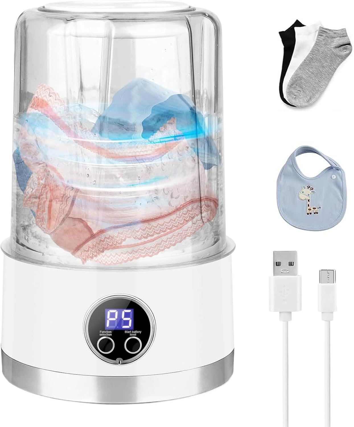 Mini lavadora portatil recargables