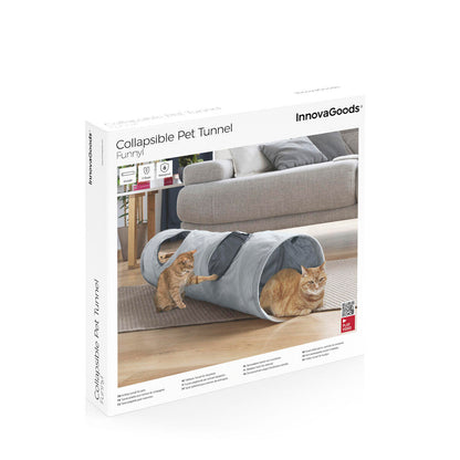Túnel Plegable para Mascotas Funnyl InnovaGoods – ¡Diversión y ejercicio en cualquier lugar!