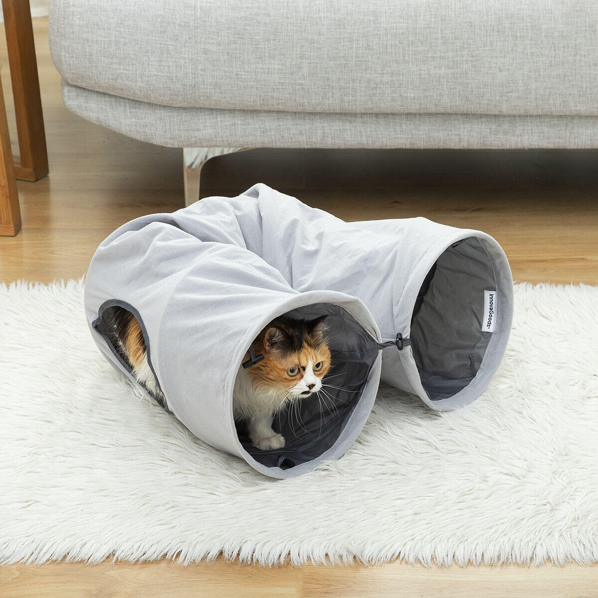 Túnel Plegable para Mascotas Funnyl InnovaGoods – ¡Diversión y ejercicio en cualquier lugar!